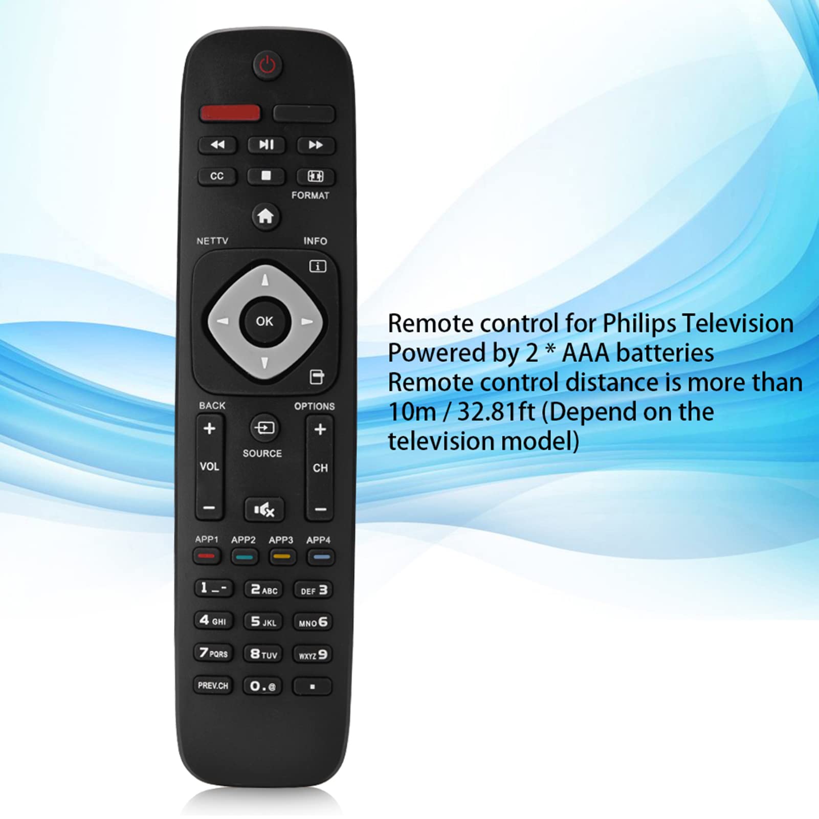 リモコン　黒　フィリップス Philips RD6843/00 CD Remote Control 313914850371 for CD721